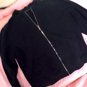 Lands end zipper lightweight sweatshirt